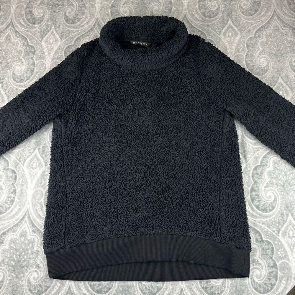 Womens Athleta Nirvana Sherpa Funnel Neck Pullover